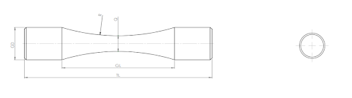 Continuous Radius Cylindrical Specimen