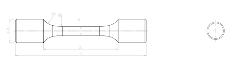 Double Radius Cylindrical Specimen