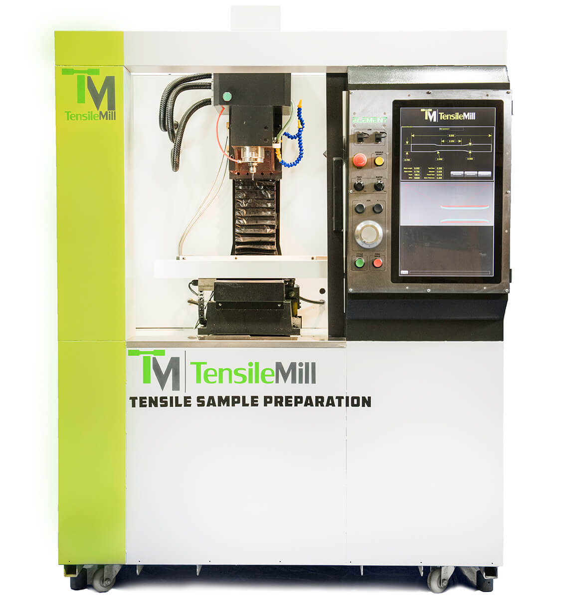 TensileMill CNC specimen interface